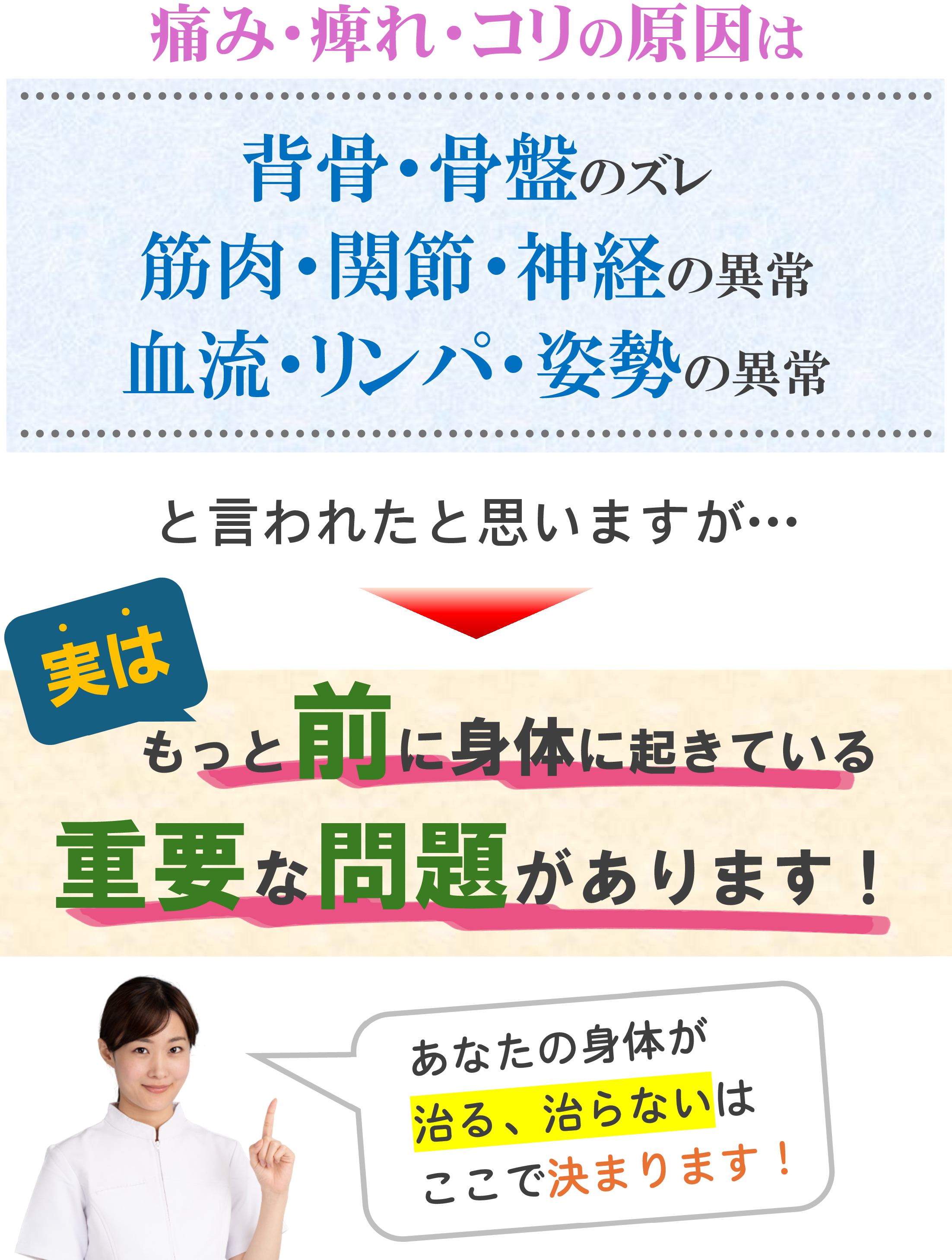 不調が起こる原因