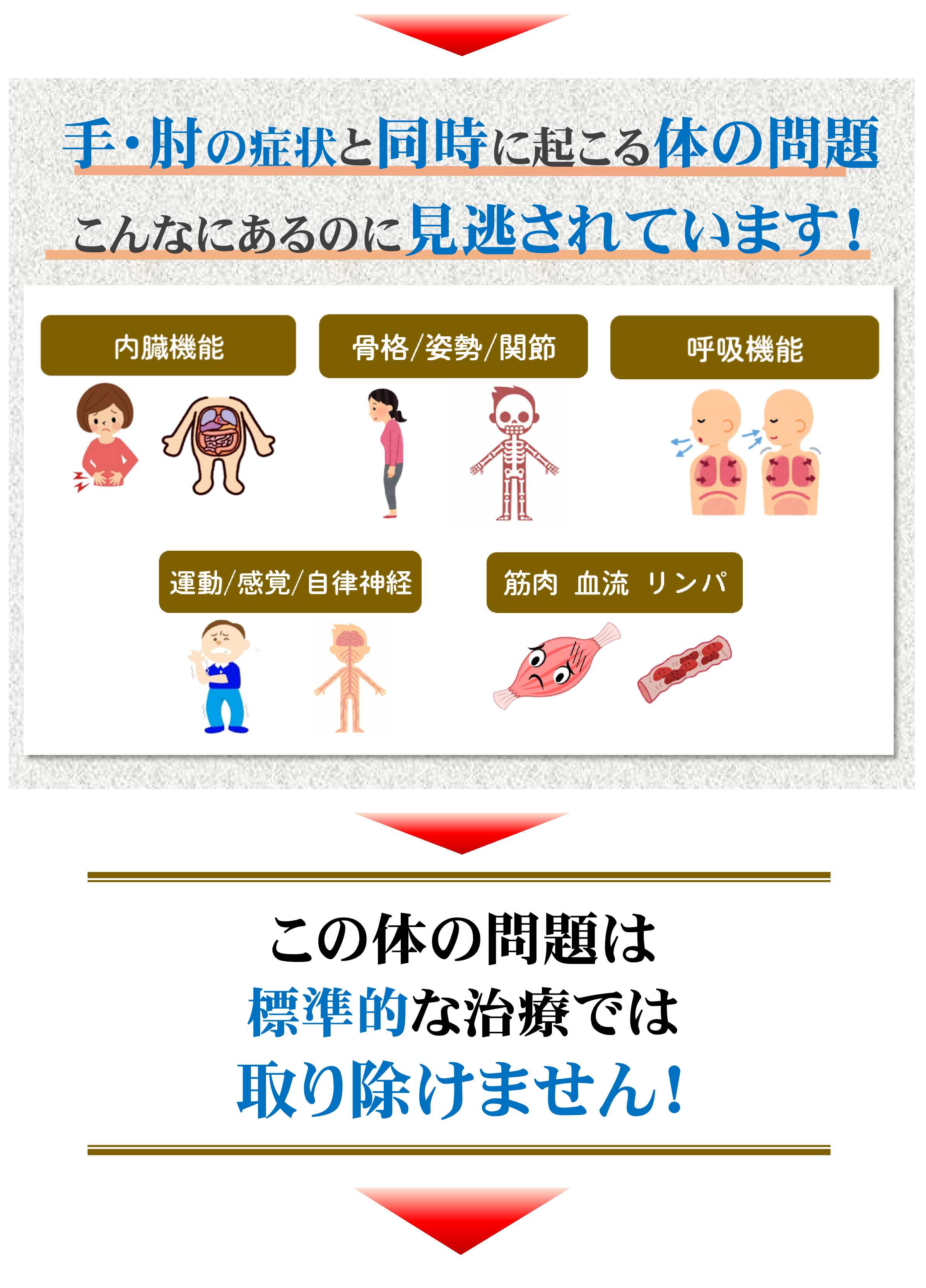 手・肘の症状